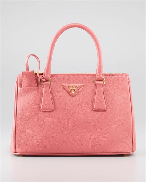 prada small saffiano lux tote pink|Prada saffiano shoulder bag.